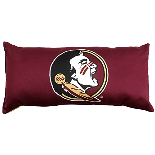 College Covers Solid Color Bolster Travel Pillow, 1 Count (Pack of 1), Florida State Seminoles - Image 3