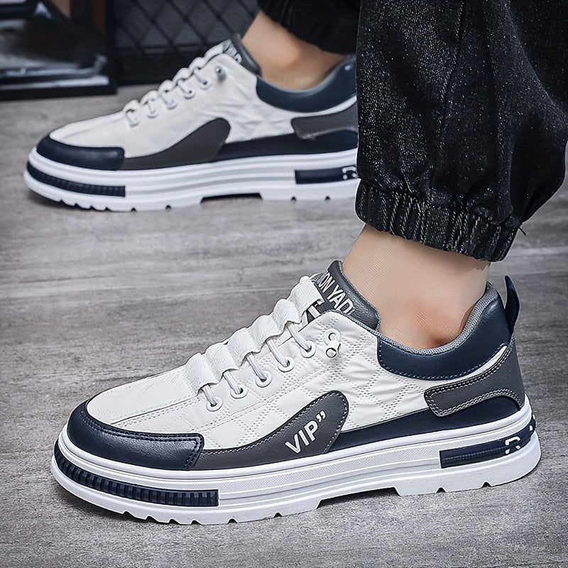 [Colour Block Skateboard Shoes] Men's Chic Street Style Colour Block Skateboard Shoes, Comfy Non Slip Casual Sneakers For Men's Outdoor Activities, Men's Footwear - Image 6