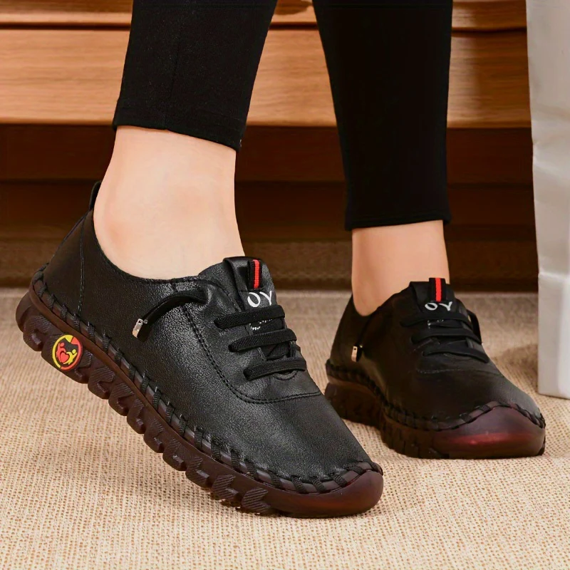 Comfortable Chic - Women's Oxfords - Handmade, Breathable, Lightweight, Non Slip, Lace Up, Slip On, Soft Insoles, Easy Walking Shoes for Everyday Wear - Image 24