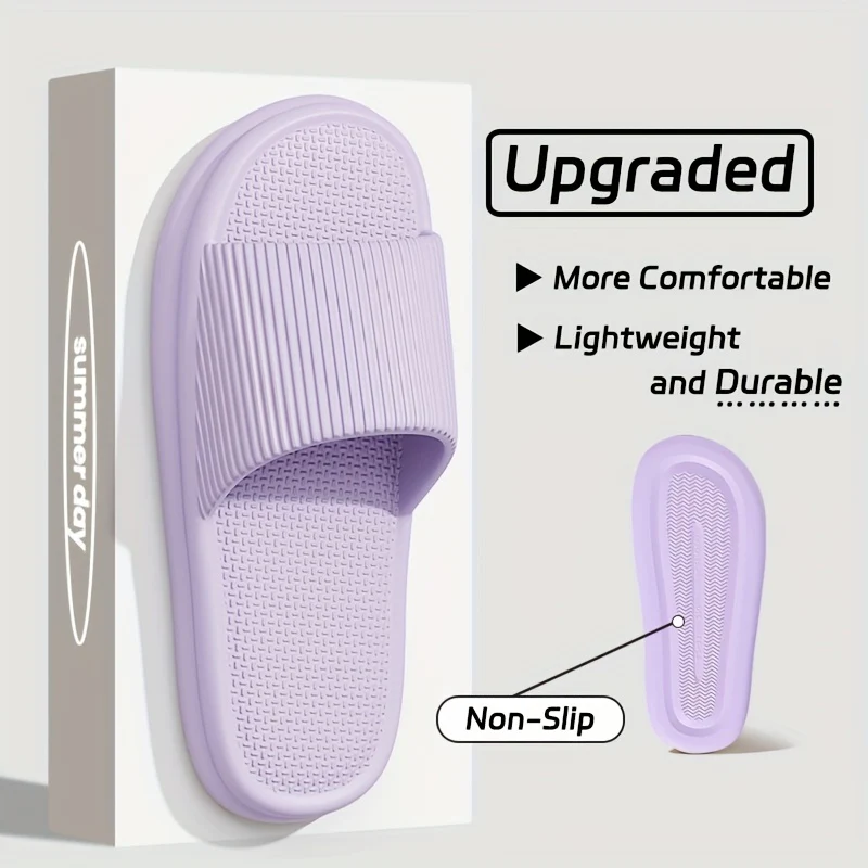 Comfortable EVA Soft Soled Slippers, Non-slip Couple Indoor Home Shower Sandals for Men and Women, Easy to Clean Flip Flops - Image 28