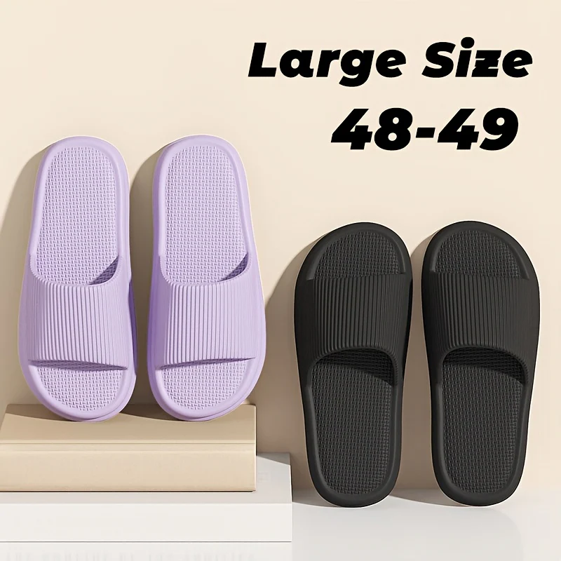 Comfortable EVA Soft Soled Slippers, Non-slip Couple Indoor Home Shower Sandals for Men and Women, Easy to Clean Flip Flops - Image 4