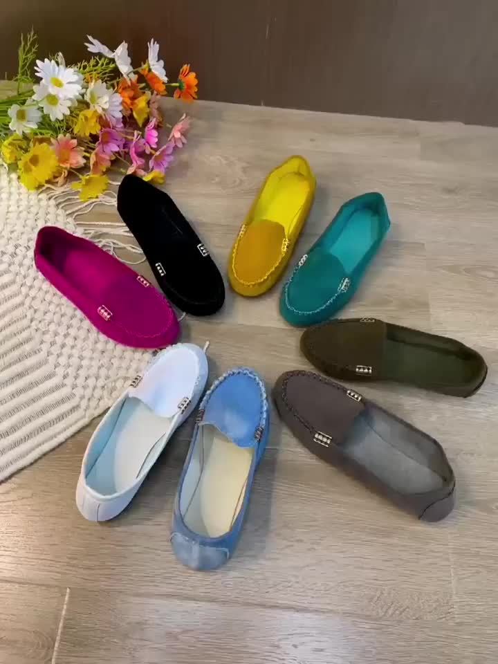 [Comfortable Loafers] Comfortable Round Toe Loafers | Women's Solid Slip On Shoes, Women's Footwear - Image 4