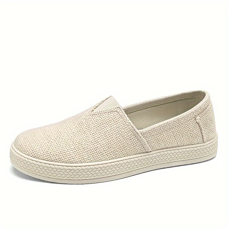 Comfy Slip-On Loafers - Men's Canvas Shoes with Breathable Solid Colours, Non-Slip Soles, Durable Design for Outdoor Activities and Casual Walking - Comfortable, Relaxed Fit for Men's Footwear - Image 12