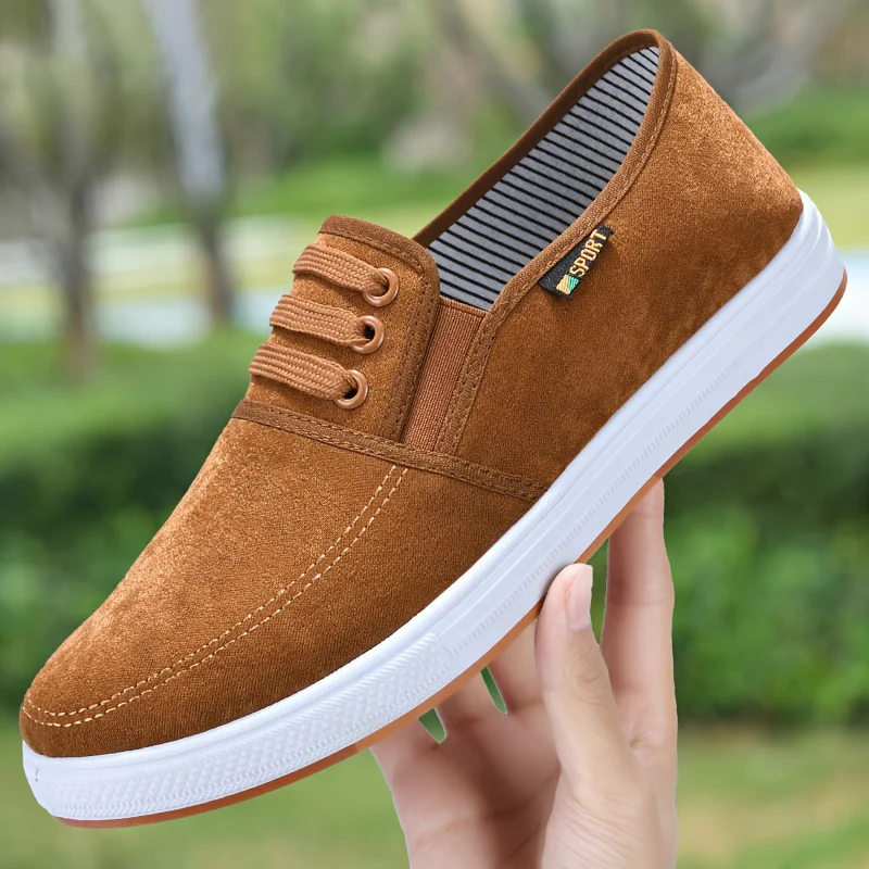 Comfy Tai Chi Kung Fu Slip-On Shoes - Men's Canvas Shoes with Non-Slip Durable Rubber Sole, Breathable Canvas Upper, and Soft Insoles for Comfortable Walking and Martial Arts Training - Ideal for Men's Footwear and Fitness En - Image 5