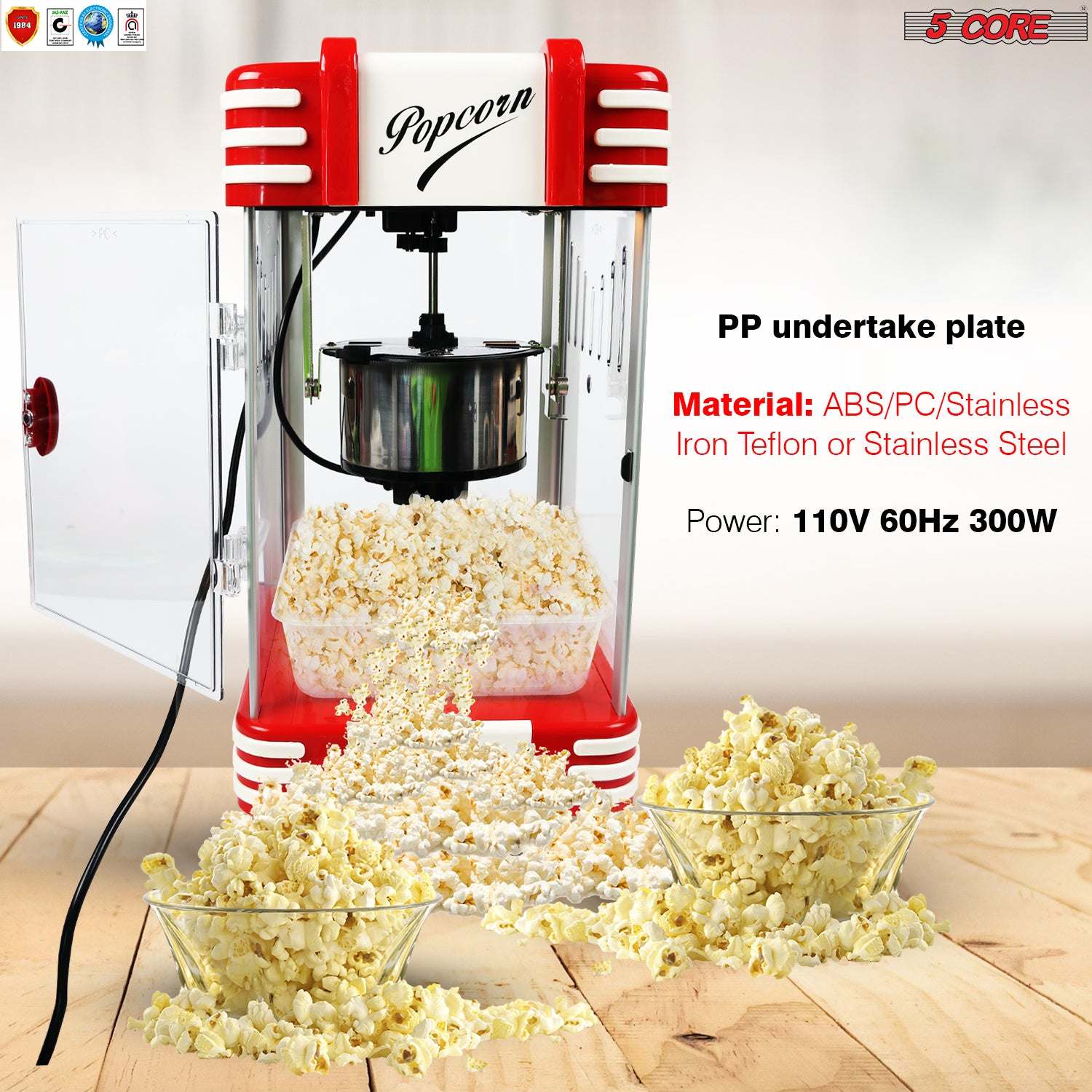 Commercial Popcorn Machine Also used in Home; Party; Movie Theater Style 4 oz. Ounce Antique 300 Watts Big Grande Size 5 Core-POP-850 - Image 10