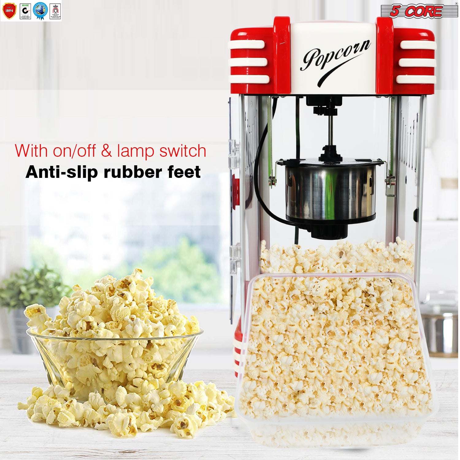 Commercial Popcorn Machine Also used in Home; Party; Movie Theater Style 4 oz. Ounce Antique 300 Watts Big Grande Size 5 Core-POP-850 - Image 11