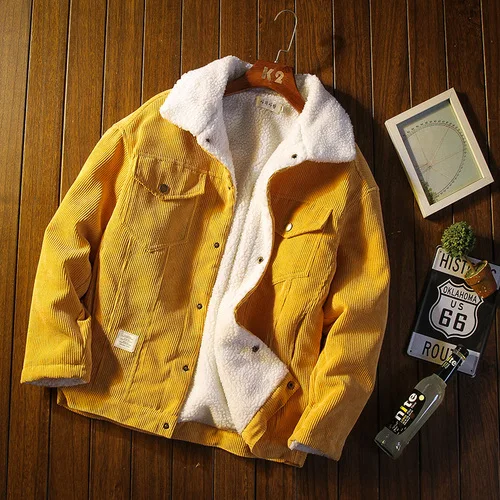 Corduroy Jacket Men Autumn Winter Coat Thick Warm High-quality Men Jacket Casual Cotton Jacket Large Oversized 5XL Men Clothing - Image 11