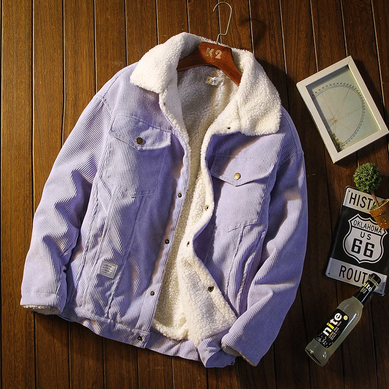 Corduroy Jacket Men Autumn Winter Coat Thick Warm High-quality Men Jacket Casual Cotton Jacket Large Oversized 5XL Men Clothing - Image 6