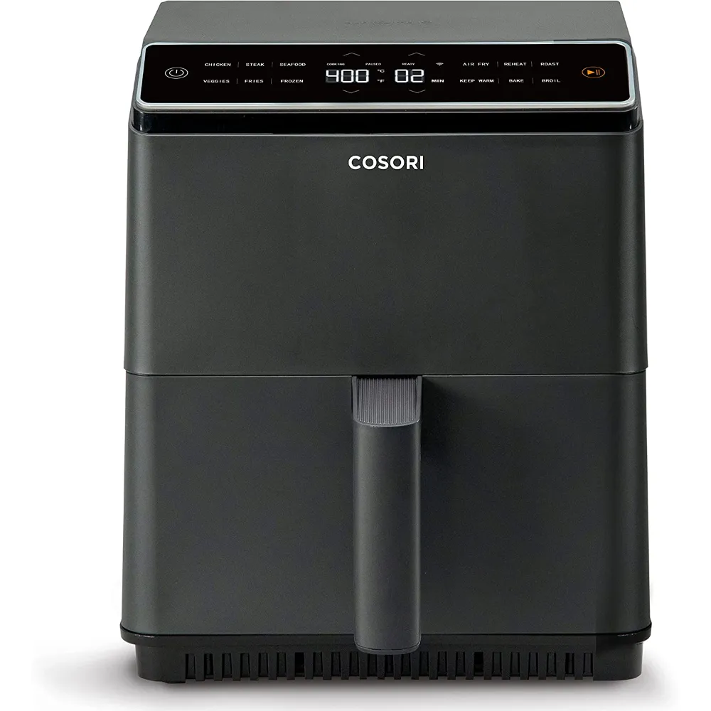 COSORI Pro III Air Fryer Dual Blaze, 6.8-Quart, Precise Temps Prevent Overcooking, 1750W, Dark Gray.