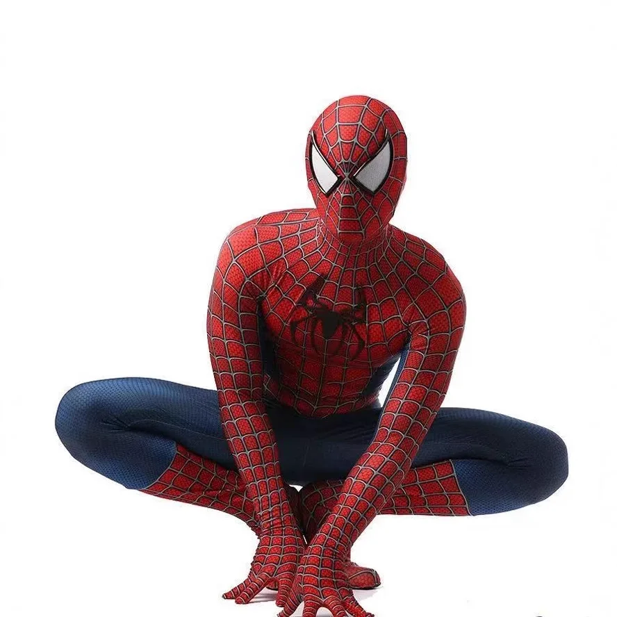 Costume Spandex Jumpsuit Halloween Cosplay Costumes Bodysuit Kids Head Cover Separation Party Set - Image 2