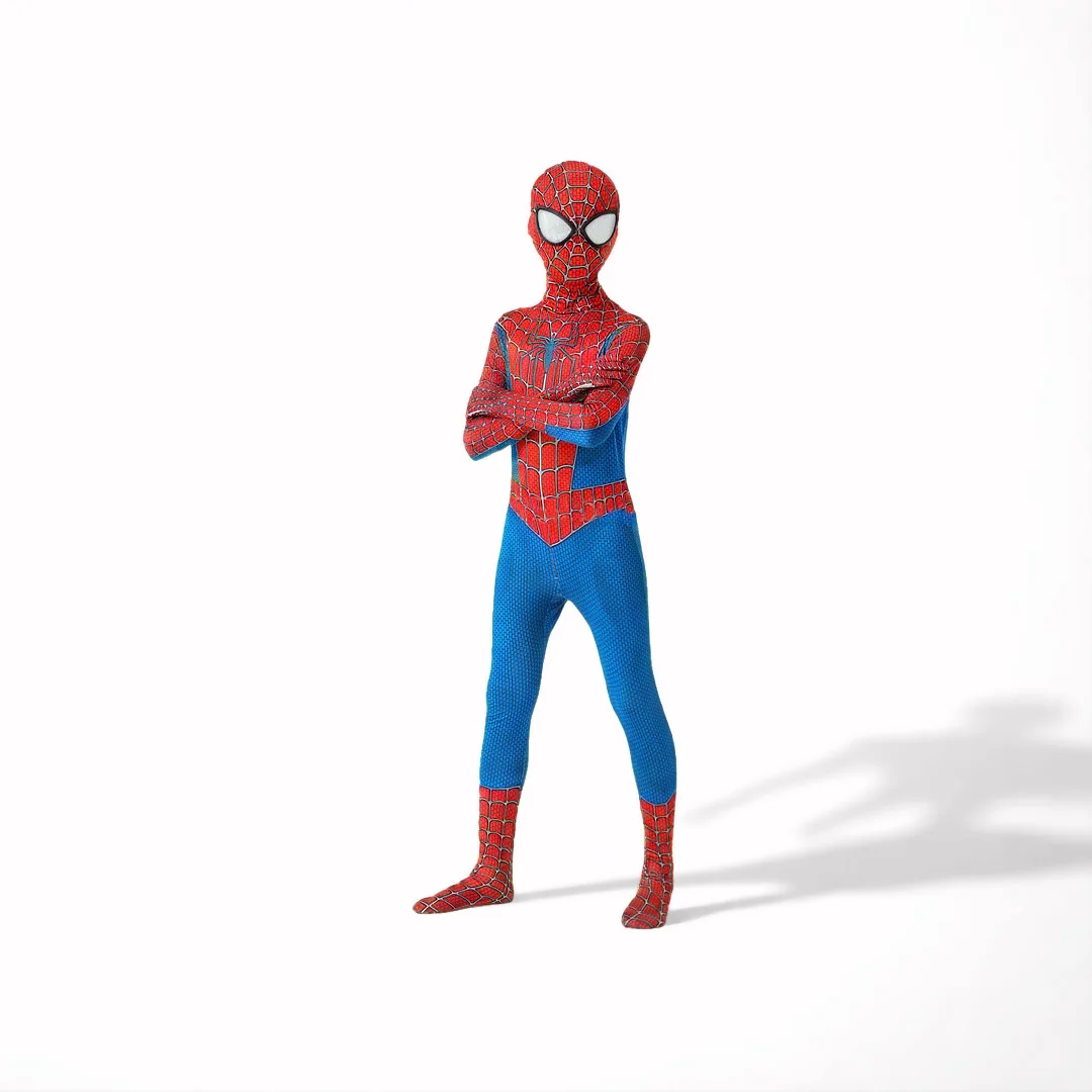 Costume Spandex Jumpsuit Halloween Cosplay Costumes Bodysuit Kids Head Cover Separation Party Set - Image 4