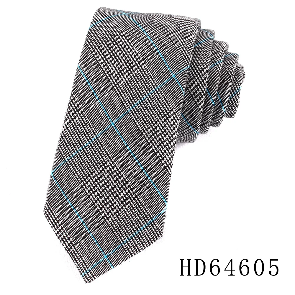 Cotton Skinny Tie For Men Women Casual Plaid Neck Tie For Party Business Wedding Neckties Adult Suit Slim Neck Ties For Gifts - Image 17