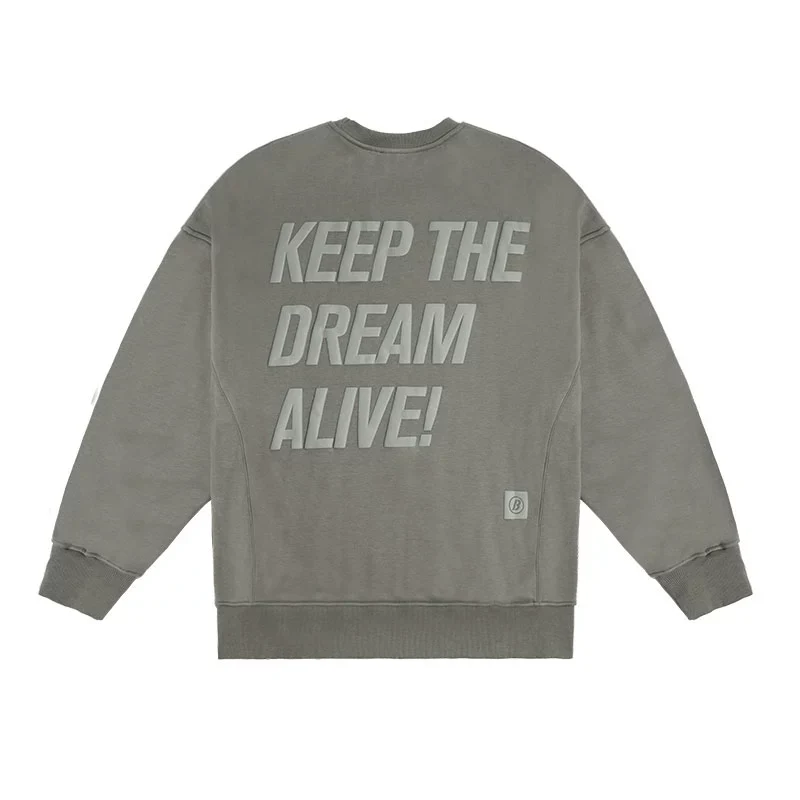 Couple Puff Print Women's Knitted Thick round Neck Sweatshirt - Image 9