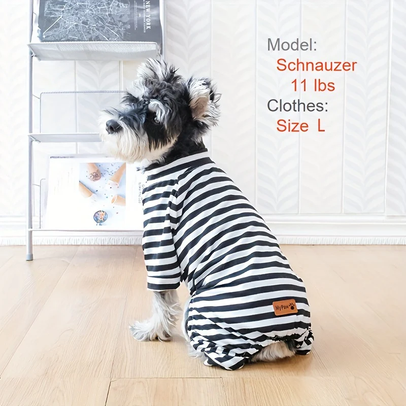 Cozy Striped Pajamas For Small Dogs And Cats - Soft Stretch Fabric For Ultimate Comfort - Image 4