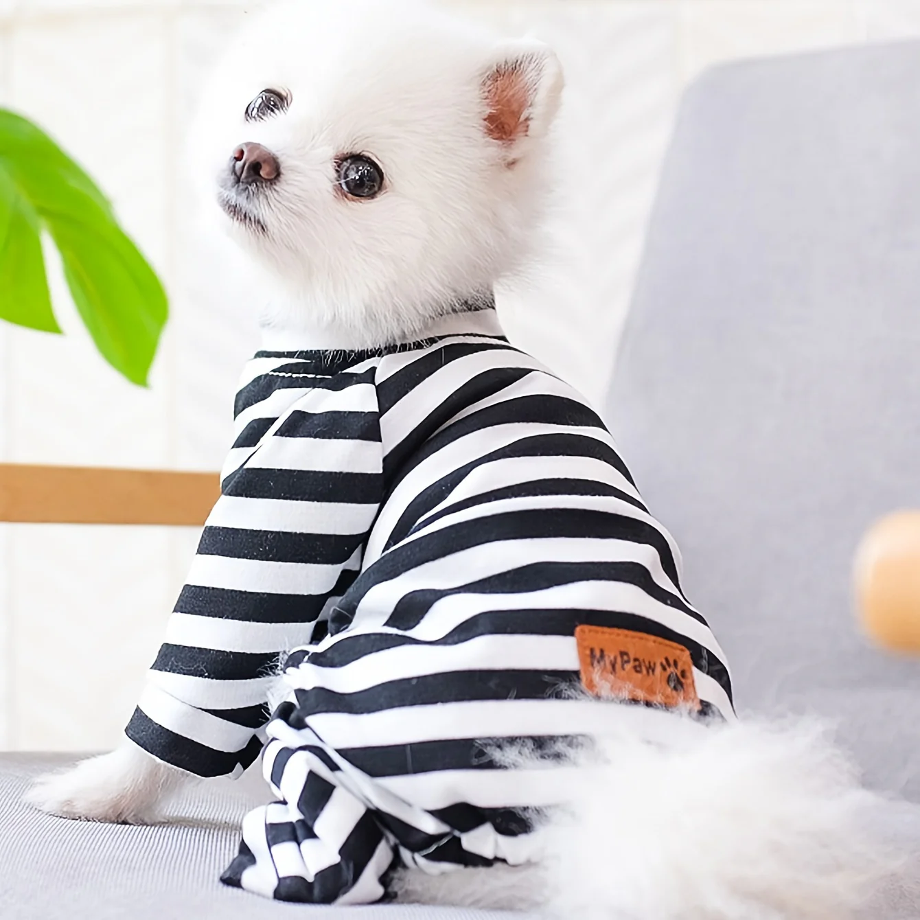 Cozy Striped Pajamas For Small Dogs And Cats - Soft Stretch Fabric For Ultimate Comfort - Image 6