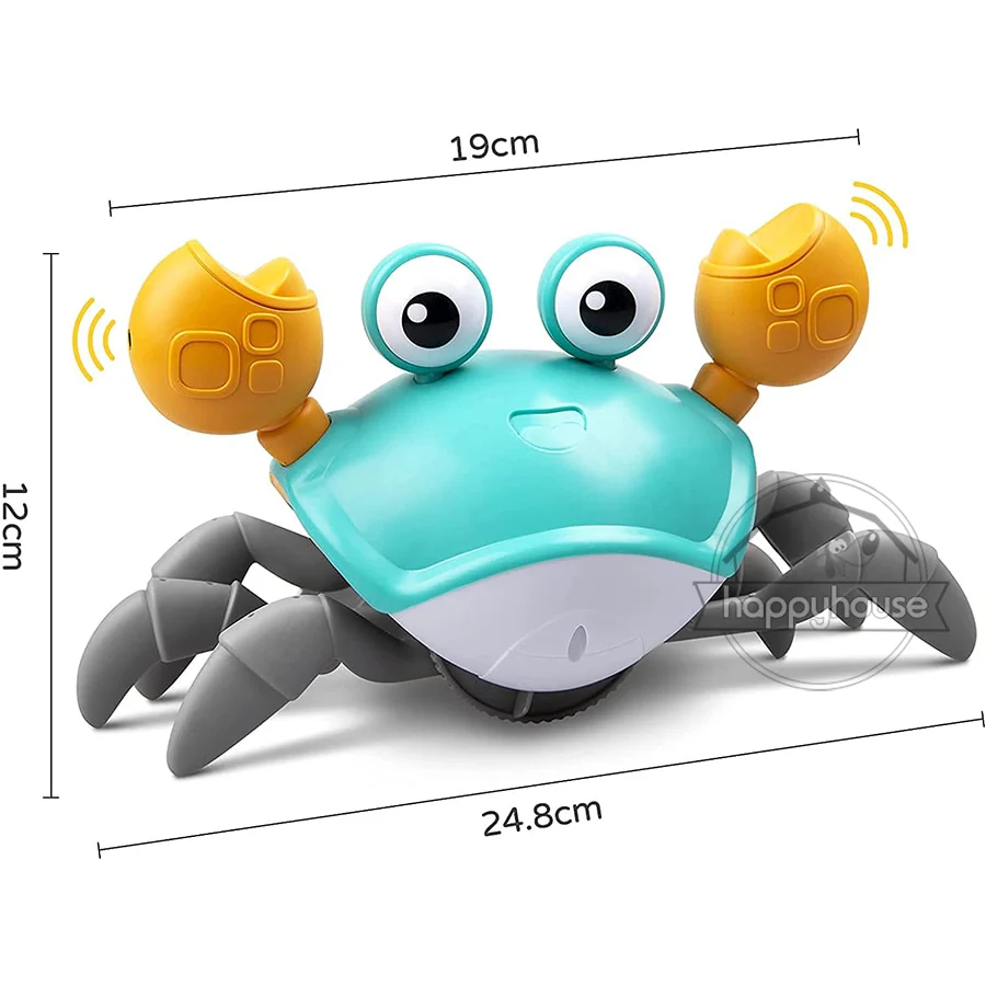 Crawling Crab Baby Toys with Music LED Light Up Musical Toys for Toddler Automatically Avoid Obstacles Interactive Toys for Kids - Image 14