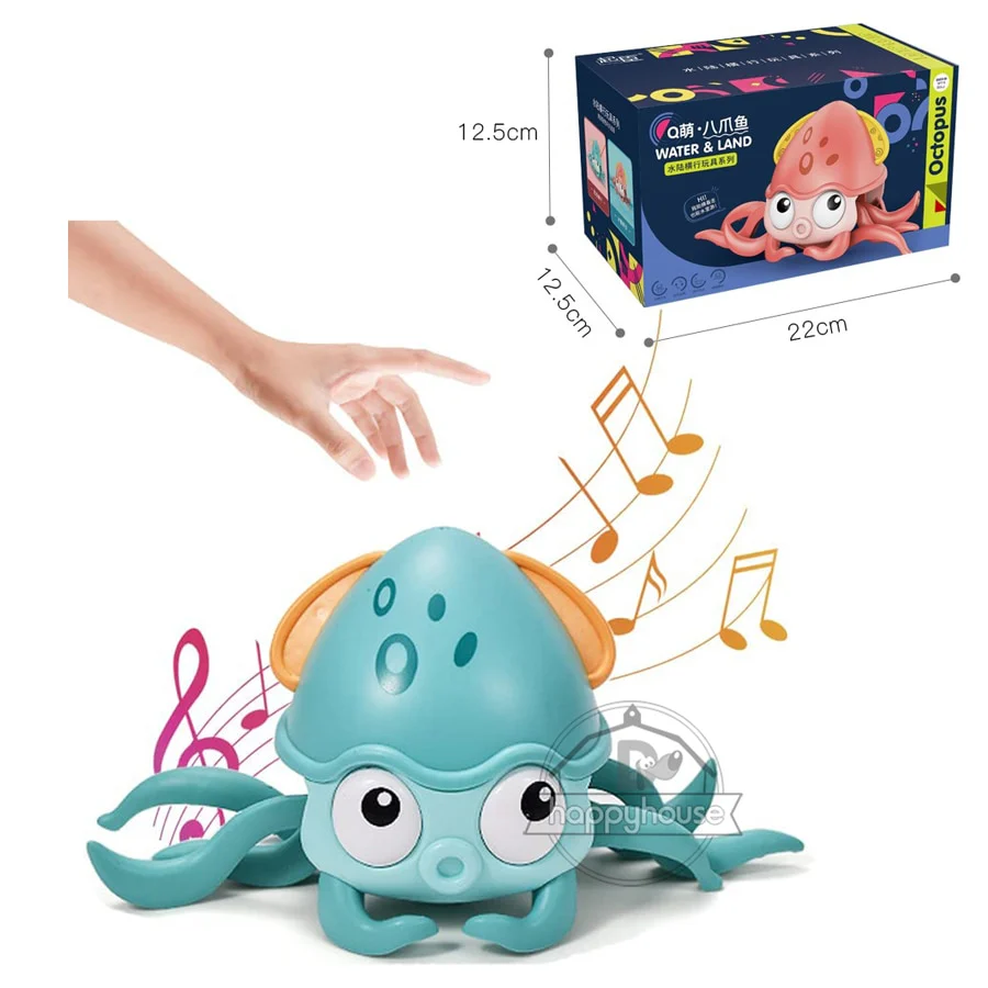 Crawling Crab Baby Toys with Music LED Light Up Musical Toys for Toddler Automatically Avoid Obstacles Interactive Toys for Kids - Image 4