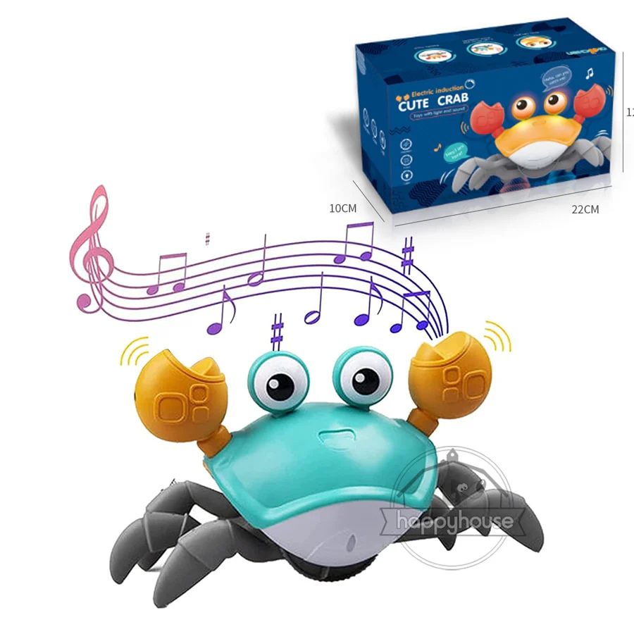 Crawling Crab Baby Toys with Music LED Light Up Musical Toys for Toddler Automatically Avoid Obstacles Interactive Toys for Kids - Image 6