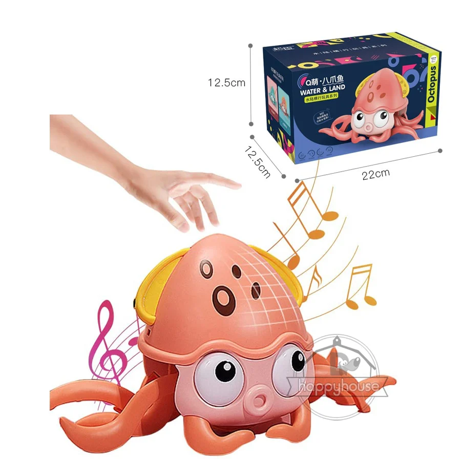 Crawling Crab Baby Toys with Music LED Light Up Musical Toys for Toddler Automatically Avoid Obstacles Interactive Toys for Kids - Image 8