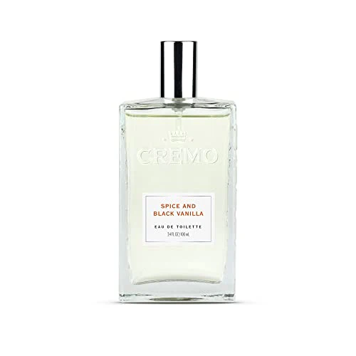 Cremo Spice & Black Vanilla Cologne Spray, An Explosion of Vibrant Spices, Tobacco and Black Vanilla, 3.4 Fl Oz