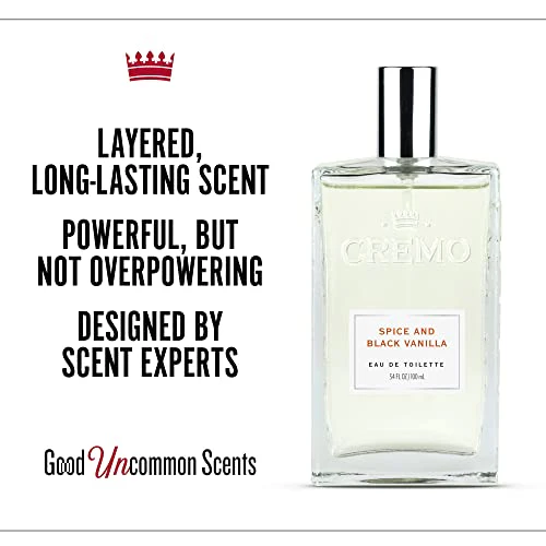 Cremo Spice & Black Vanilla Cologne Spray, An Explosion of Vibrant Spices, Tobacco and Black Vanilla, 3.4 Fl Oz - Image 7