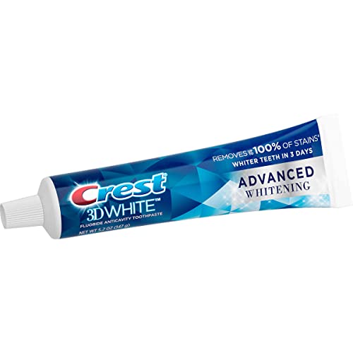 Crest 3D White Advanced Whitening Toothpaste, 5.2 oz (Pack of 5) - Image 3