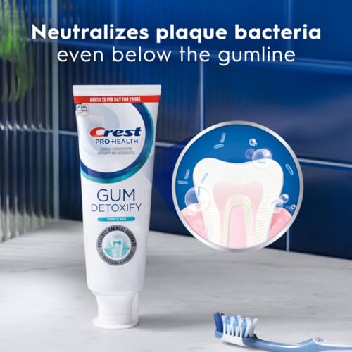 Crest Pro-Health Gum Detoxify Deep Clean Toothpaste 4.8 oz Pack of 3 - Anticavity, Antibacterial Flouride Toothpaste, Clinically Proven, Gum and Enamel Protection, Plaque Control - Image 4