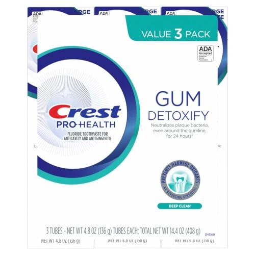Crest Pro-Health Gum Detoxify Deep Clean Toothpaste 4.8 oz Pack of 3 - Anticavity, Antibacterial Flouride Toothpaste, Clinically Proven, Gum and Enamel Protection, Plaque Control - Image 7