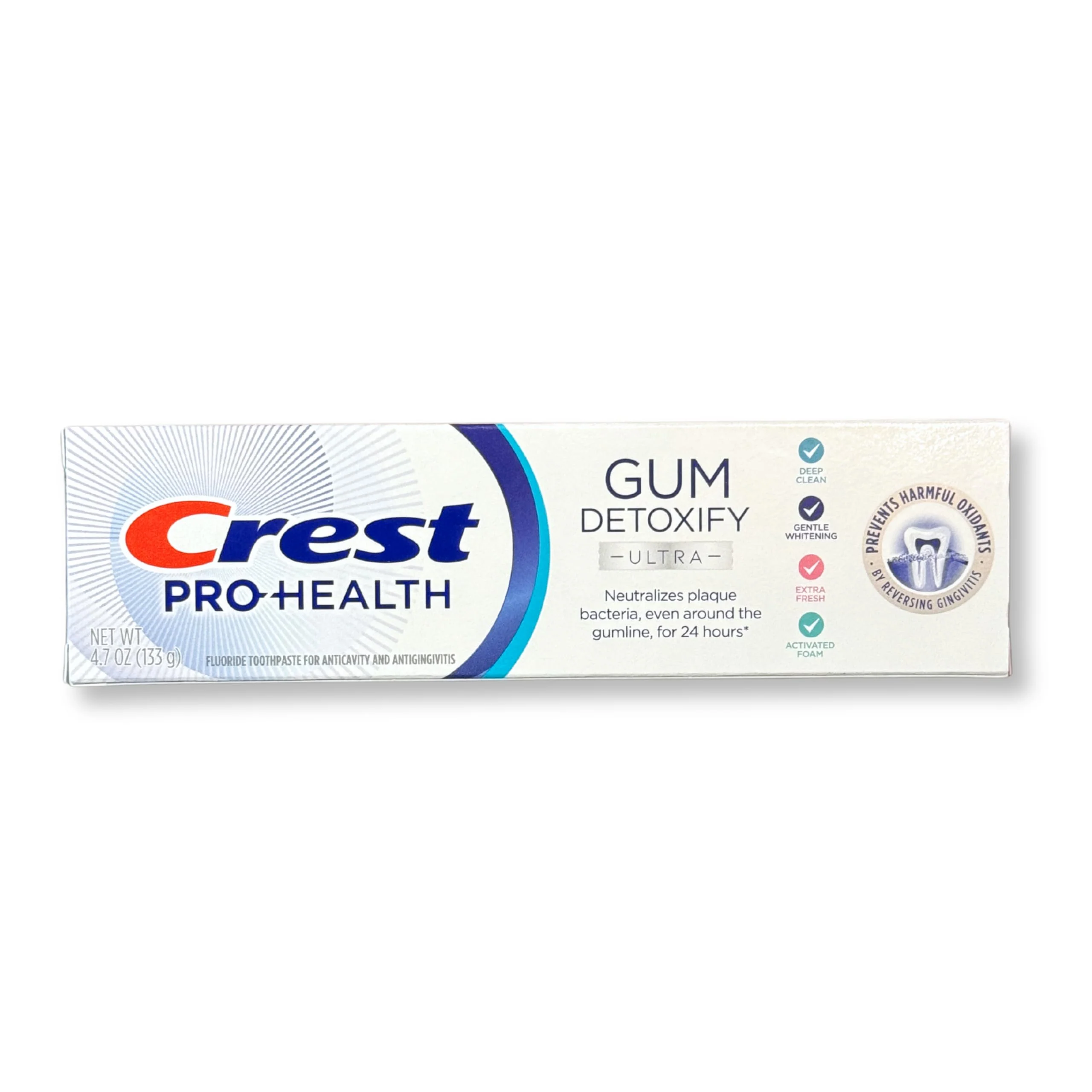Crest Pro-Health Gum Detoxify Ultra Toothpaste with Gentle Whitening 4.7 oz (Pack of 4) Gum and Enamel Protection Bundle with dentawave Floss Picks (50ct) - Image 5