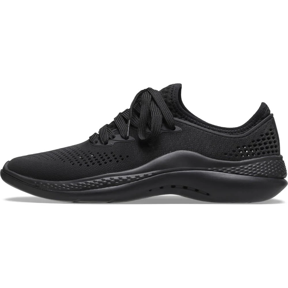 Crocs Men's LiteRide Pacer Sneakers, Comfortable Men's Sneaker, Black/Black, 10 Men