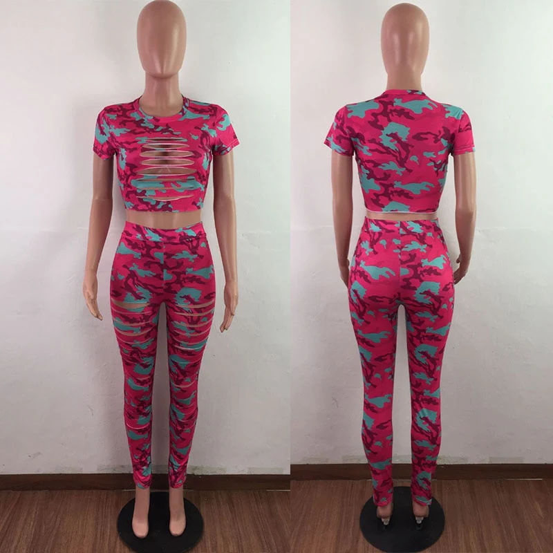 Crop Top 2 Piece Set Women Party Club Sexy Two Piece Outfits Long Pants Summer Sets for Women Joggers Suit Sets Tracksuit 2022 - Image 8