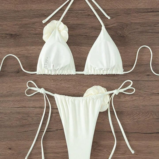 Cross-Border 2024 New Arrival Fashion Multicolor Print Seaside Sexy Split Swimsuit Bikini Export Bikini - Image 4
