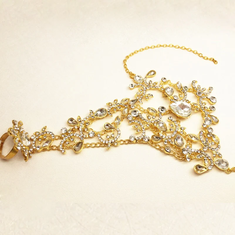 Crystal Bridal Bracelet / Wedding Dress Accessories Hand Chains Bracelets Jewelry bridal Bracelets &amp; Bangles - Image 7