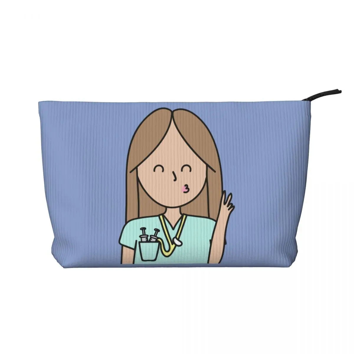 Custom Cartoon Doctor Nurse Enfermera En Apuros Toiletry Bag Women Cosmetic Makeup Organizer Lady Beauty Storage Dopp Kit Box - Image 15