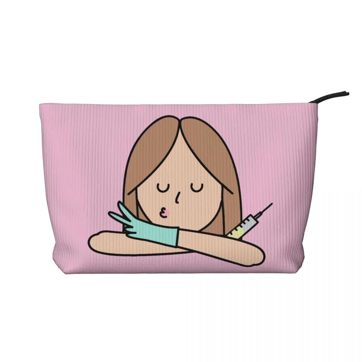 Custom Cartoon Doctor Nurse Enfermera En Apuros Toiletry Bag Women Cosmetic Makeup Organizer Lady Beauty Storage Dopp Kit Box - Image 22