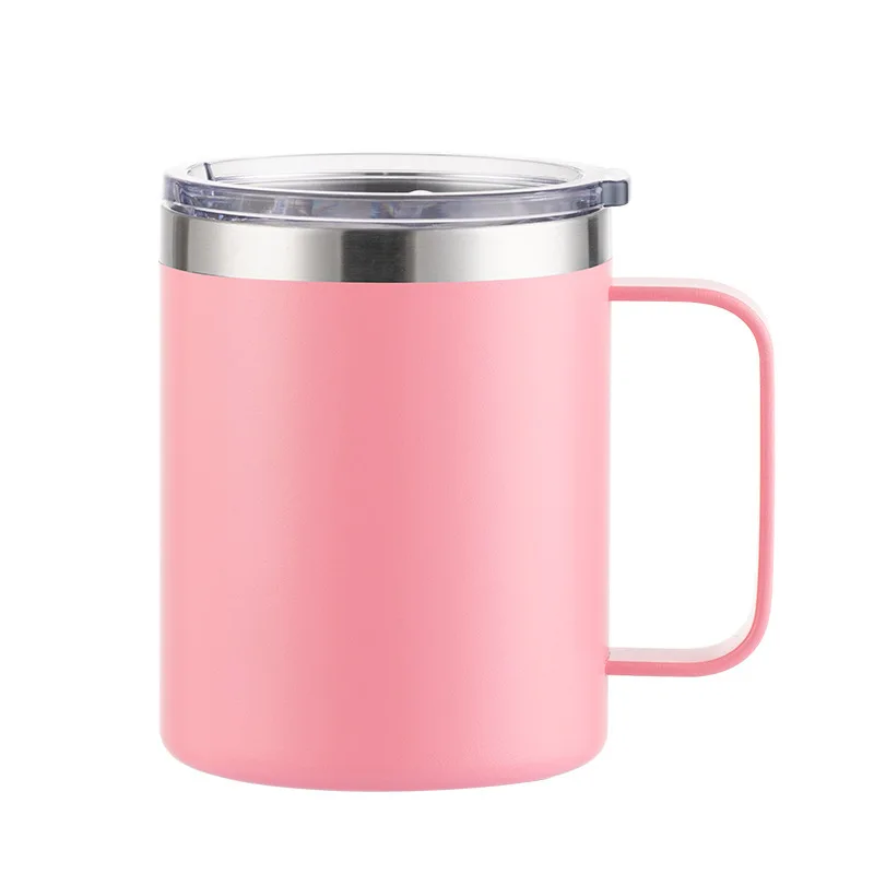 Custom Logo Name Stainless Steel Insulated Coffee Mug Tumbler with Handle 12 oz 360ml Tumbler Cup with Lid for Hot & Cold Drinks - Image 10