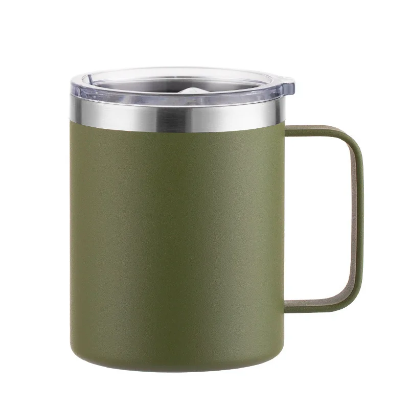 Custom Logo Name Stainless Steel Insulated Coffee Mug Tumbler with Handle 12 oz 360ml Tumbler Cup with Lid for Hot & Cold Drinks - Image 11