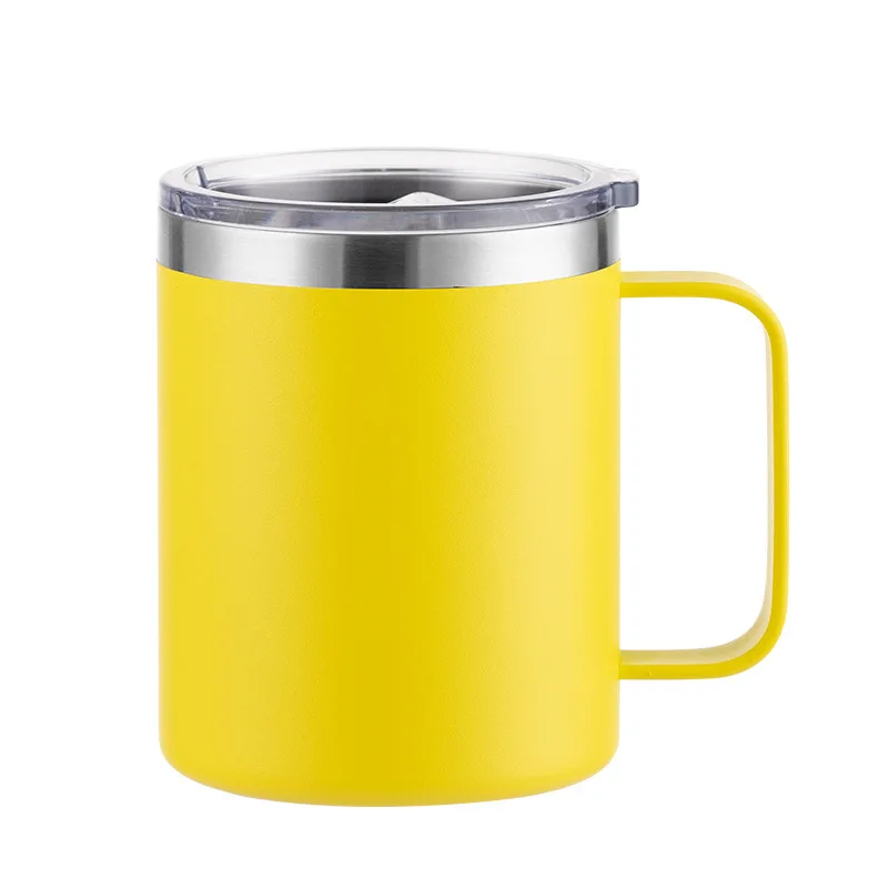 Custom Logo Name Stainless Steel Insulated Coffee Mug Tumbler with Handle 12 oz 360ml Tumbler Cup with Lid for Hot & Cold Drinks - Image 12
