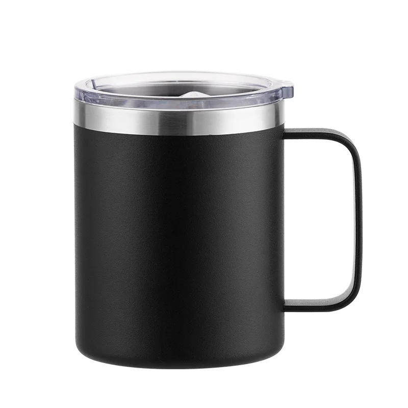 Custom Logo Name Stainless Steel Insulated Coffee Mug Tumbler with Handle 12 oz 360ml Tumbler Cup with Lid for Hot & Cold Drinks - Image 13