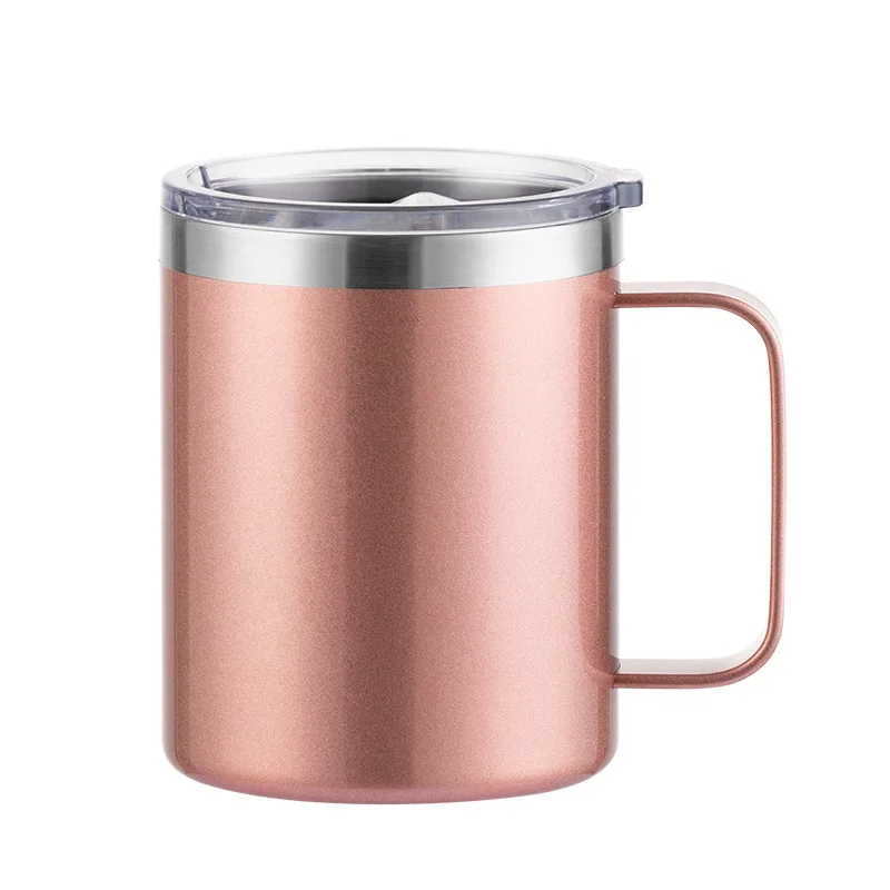 Custom Logo Name Stainless Steel Insulated Coffee Mug Tumbler with Handle 12 oz 360ml Tumbler Cup with Lid for Hot & Cold Drinks - Image 15