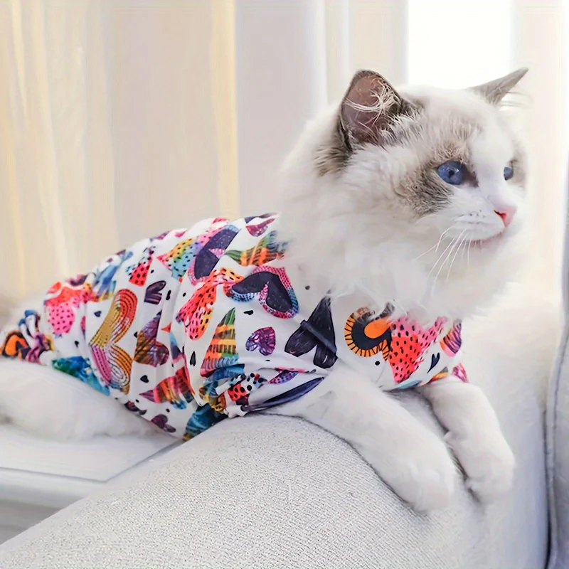 Cute Pet Pajamas for Small and Medium Dogs and Cats - Soft and Comfortable Jumpsuit for Your Furry Friend - Image 4