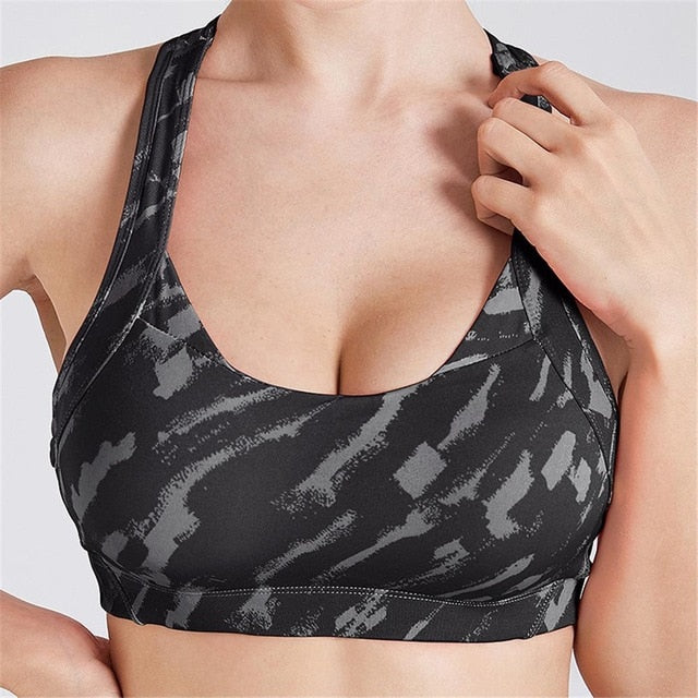 CXZD Sexy Sports Bra Top for Fitness Women Push Up Cross Straps Running Gym Femme Wear Padded Underwear Crop Tops Female - Image 6