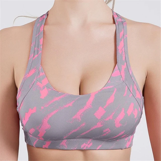 CXZD Sexy Sports Bra Top for Fitness Women Push Up Cross Straps Running Gym Femme Wear Padded Underwear Crop Tops Female - Image 7