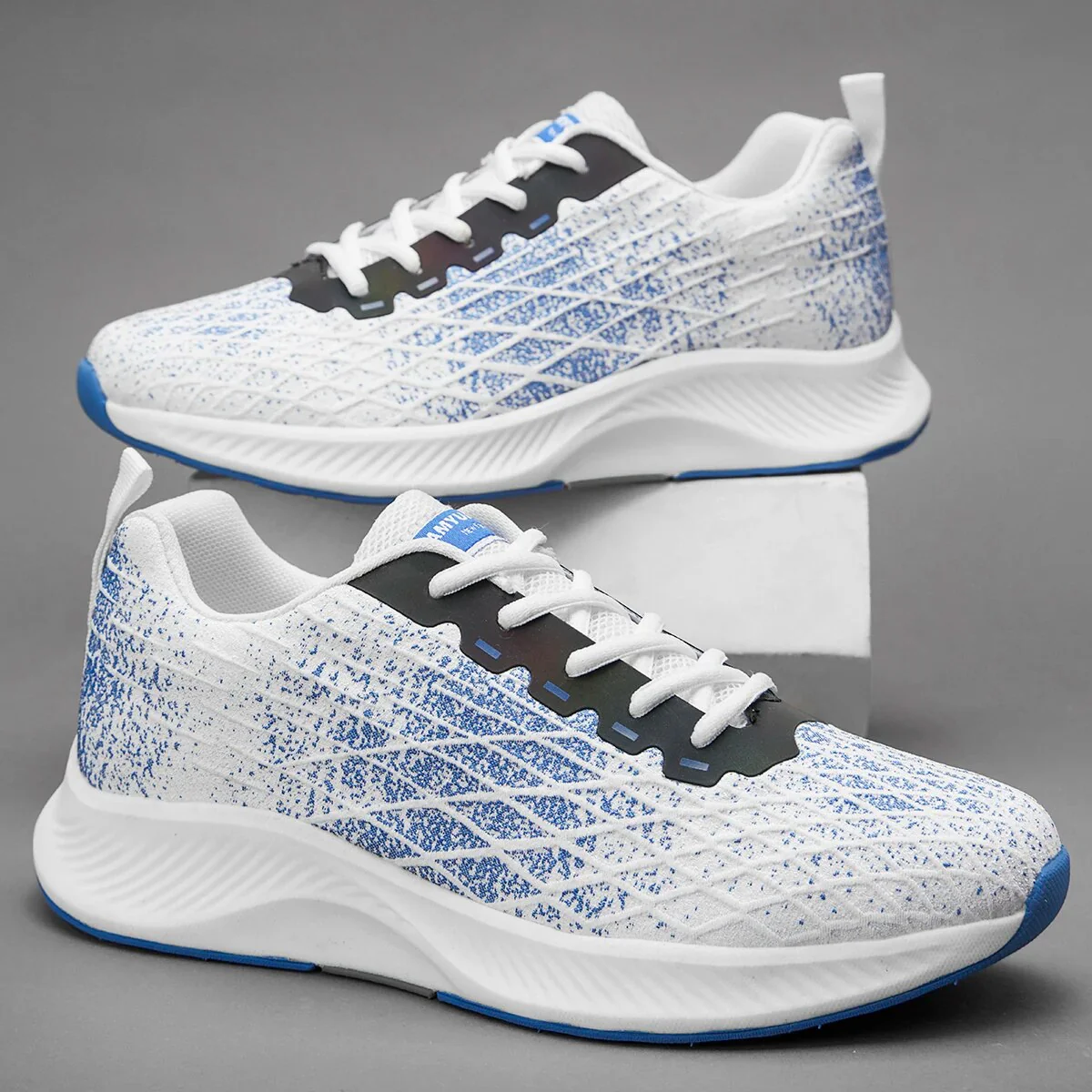 Damyuan Men's Classic Mesh Casual Sports Shoes Lightweight Breathable Outdoor Tennis Shoes Male Blue Running Shoes Men Sneakers - Image 10