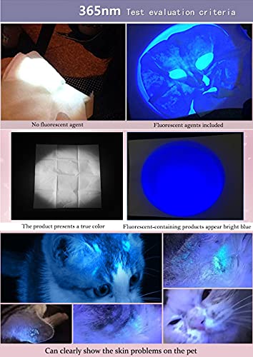 DARKBEAM UV 365nm Light Wood's lamp Blacklight Ultraviolet Flashlight LED Portable Mini Handheld Torch Detector for Dog Urine Pet Stains 370nm Anti-counterfeiting Identification, Resin Curing - Image 3