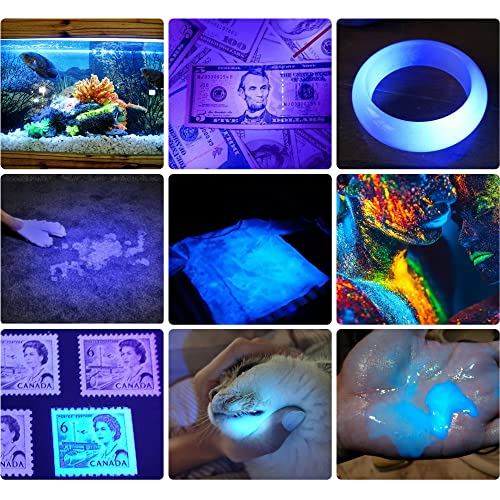 DARKBEAM UV 365nm Light Wood's lamp Blacklight Ultraviolet Flashlight LED Portable Mini Handheld Torch Detector for Dog Urine Pet Stains 370nm Anti-counterfeiting Identification, Resin Curing - Image 9