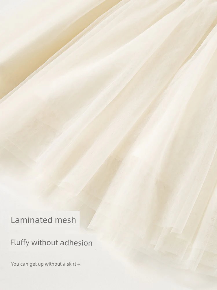 Dave & Bella Girl Dress Summer Dress Kids Baby Swan Princess Dress Little Girl Tulle Skirt Western Style - Image 3