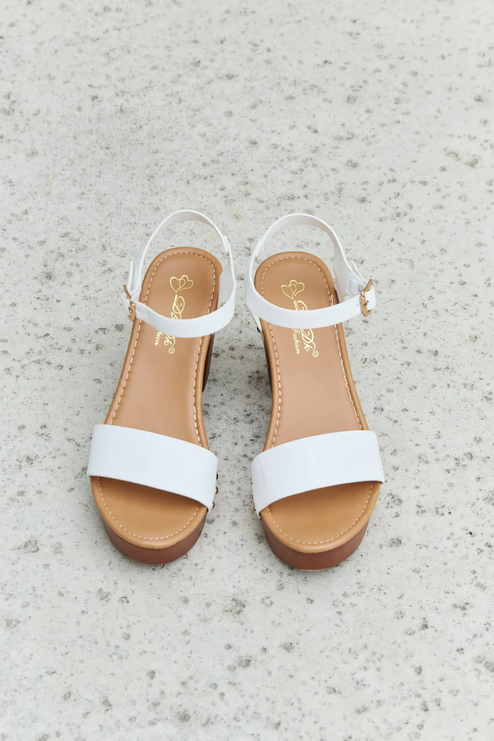 DDK Time After Time Wooden Platform Strap Heels - Image 5