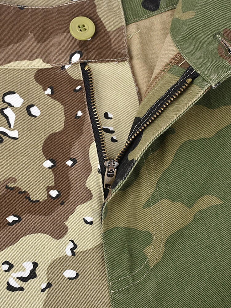 DEAT Fashion Women's Pant Slim Waist Pockets Lace-up Zip Fly Camouflage Full Length Pencil Trousers Summer 2023 New Tide 19J2048 - Image 4