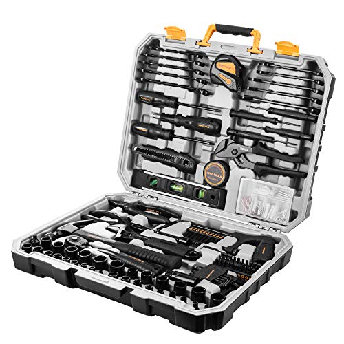 DEKOPRO 218-Piece General Household Hand Tool kit, Professional Auto Repair Tool Set for Homeowner, General Household Hand Tool Set with Plier, Screwdriver Set, Socket Set, with Portable Storage Case - Image 2
